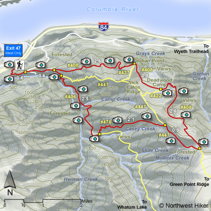 Nick Eaton Ridge Hike map