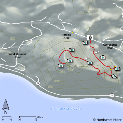 Wind Mountain Hike map